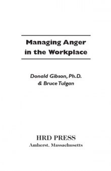 Managing Anger in the Workplace