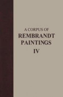 A Corpus of Rembrandt Paintings: The Self-Portraits