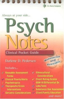 Psych notes: Clinical Pocket Guide