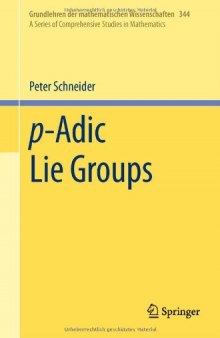 p-Adic Lie Groups 