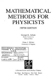 Mathematical methods for physicists