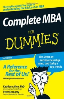 Complete MBA For Dummies 2nd Edition