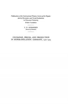 Exchange, Prices, and Production in Hyper-Inflation: Germany 1920-1923