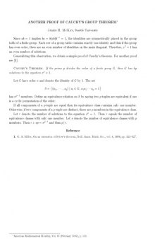 Another proof of Cauchy’s group theorem