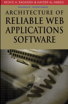 Architecture of reliable web applications software