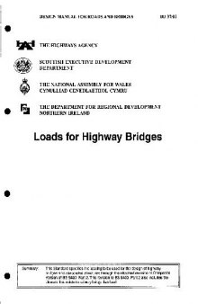 Design Manual For Roads And Bridges - Loads For Highway Bridges