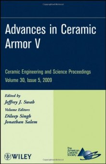 Advances in Ceramic Armor V (Ceramic Engineering and Science Proceedings)    