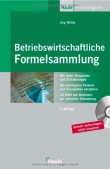Betriebswirtschaftliche Formelsammlung  GERMAN 