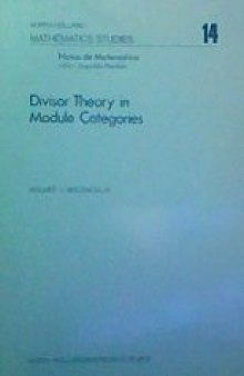 Divisor theory in module categories
