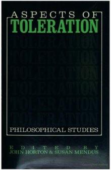 Aspects of Toleration: Philosophical Studies