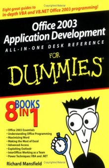 Office 2003 VBA Development All-in-One Desk Reference For Dummies