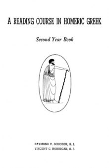 A reading course in Homeric Greek: second year book