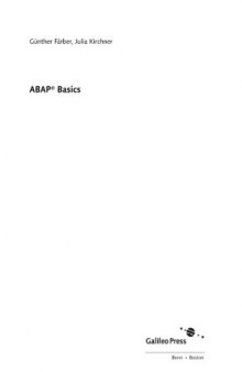 ABAP Basics
