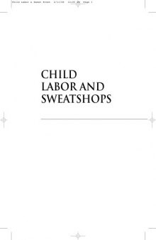Child labor and sweatshops