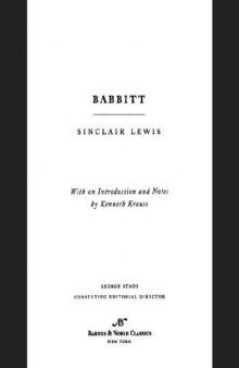 Babbitt (Barnes & Noble Classics Series)   