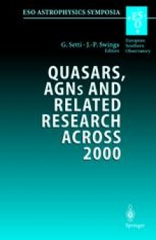 Quasars, AGNs and Related Research Across 2000: Conference on the Occasion of L. Woltjer’s 70th Birthday Held at the Accademia Nazionale dei Lincei, Rome, Italy, 3-5 May 2000