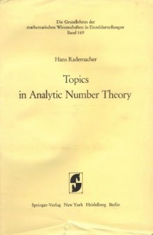 Topics in analytic number theory