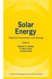 Solar Energy: Chemical Conversion and Storage