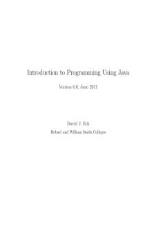 Introduction to Programming Using Java 