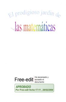 El Prodigioso Jardín de las Matemáticas, 4ª edición
