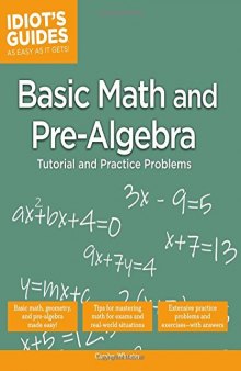 Idiot's Guides: Basic Math and Pre-Algebra