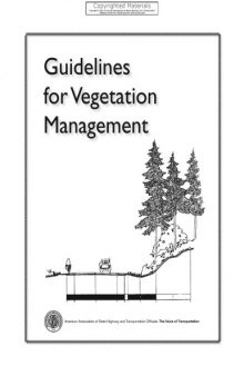 Guidelines for Vegetation Management (1st Edition)