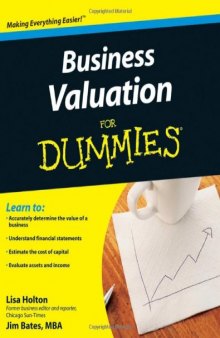 Business Valuation For Dummies (For Dummies (Business & Personal Finance))