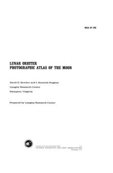 Lunar Orbiter photographic atlas of the Moon