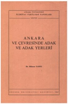 Ankara ve Cevresinde Adak ve Adak Yerleri