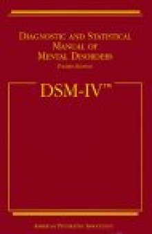 Manual diagnóstico y estadístico de los trastornos mentales DSM-IV  