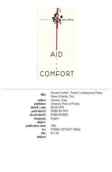 Aid and comfort: poems