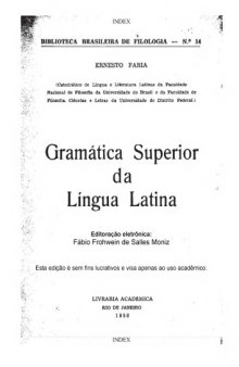 Gramática Superior da Língua Latina