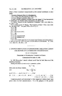 A Simple Derivation of Kroneckers Relation among the Minors of a Symmetric Determinant