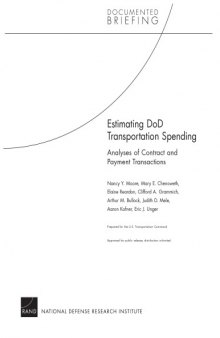 Estimating DoD Transportation Spending: Analyses of Contract and Payment Transactions