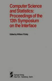 Computer Science and Statistics: Proceedings of the 13th Symposium on the Interface