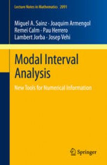 Modal Interval Analysis: New Tools for Numerical Information