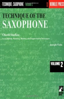 Technique of the Saxophone - Volume 2: Chord Studies (Woodwind Method)  