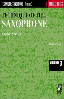 Technique of the Saxophone - Volume 3: Rhythm Studies  