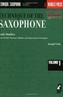 Technique of the Saxophone: Scale Studies  