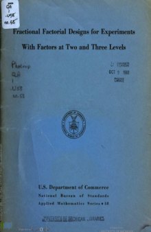 Fractional Factorial Designs for Experiments With Factors at Two and Three Levels