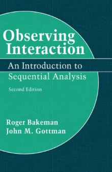 Observing Interaction: An Introduction to Sequential Analysis, Second edition