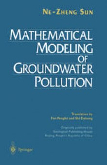 Mathematical Modeling of Groundwater Pollution