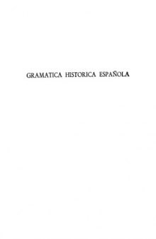 Gramática histórica española