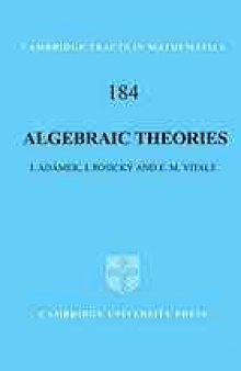 Algebraic theories : a categorical introduction to general algebra