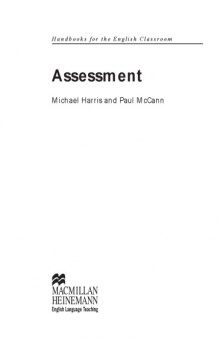 Assessment (Handbooks for the English classroom)