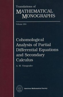 Cohomological Analysis of Partial Differential Equations and Secondary Calculus 