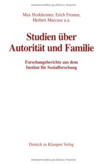 Studien über Autorität und Familie