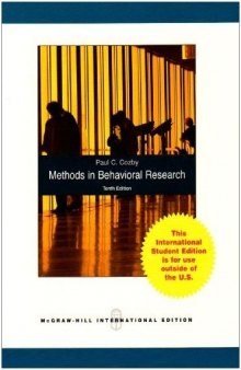 Methods in Behavioral Research 10th Edition  