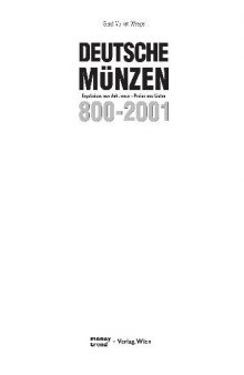 Deutsche Munzen 800-1871 / Money Trend