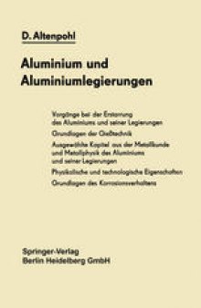 Aluminium und Aluminiumlegierungen